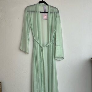 Savage X Fenty Sheer Mint Robe